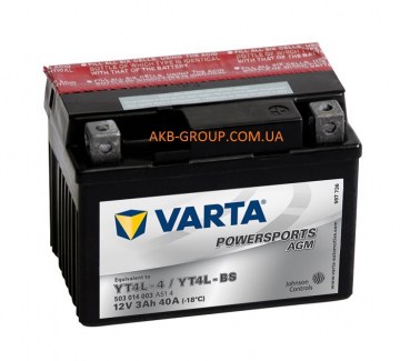 VARTA AGM YT4L-BS 12v 3Аh 40A (503 014 003)2